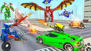 Dragon Robot Police Car Game - Robot Game - Android Gameplay