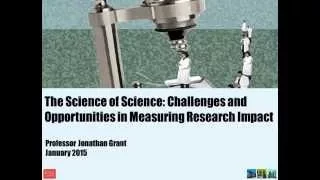 Professor Jonathan Grant gives inaugural lecture on 'the science of science'