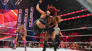 WWE Becky Lynch vs Bianca Belair vs Bayley Raw 2/13/23 Full Match