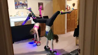 HOVERBOARD TRICKS HAND BALANCING DANCE ON MY RAZOR RAZOR UK  HOVERTRAX 2.0 - GYMNAST KARINA