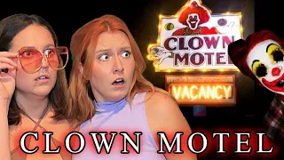 Staying OVERNIGHT At The HAUNTED CLOWN Motel!! *SCARY*