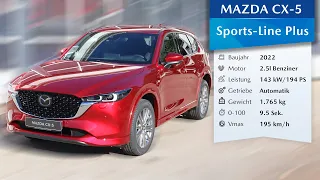 2022 Mazda CX-5 Skyactiv-G 194 PS 2.5 Sports-Line Plus | 360° Ansicht + Innenraum (4K) Magmarot 46V