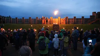 Britain: Beacon lit at Vindolanda Roman fort to mark Platinum Jubilee | AFP