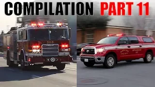 Fire Trucks and Ambulances Responding Compilation Part 11