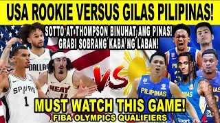 GILAS PILIPINAS vs USA Rookie! Kai Sotto at Thompson Shocking Clutch Moves! Simulation