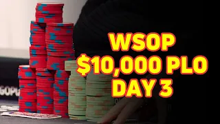 World Series of Poker 2023 | Final Two Tables of $10,000 PLO | Day 3