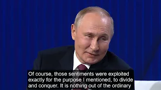 Putin Talks with Fyodor Lukyanov at Valdai Forum  October 2022 - English Subtitles