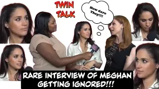 TWIN TALK: RARE FIND! Meghan Markle gets ignored & throws a hissy fit during a Suits interview!