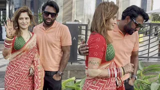 Newlyweds Aarti Singh and Dipak Chauhan First Lunch Together After Their Marriage - Exit Video