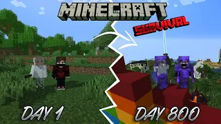 We Survived 800 Days in Minecraft... Here Is What Happened