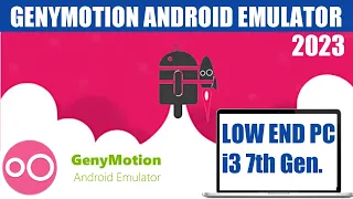 Download Genymotion android emulator in low end PC | Genymotion in i3 7th Gen | Windows 10,11