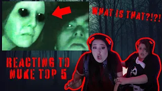 REACTING TO NUKE'S TOP 5 - Top 10 Scary Ghost Videos MAMA Says DON'T WATCH (THIS WAS UNNECESSARY)