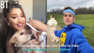 Ariana Grande & Justin Bieber - Stuck with U // Lyrics + Español // Video Official