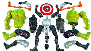 Assemble Spiderman VS Siren Head VS Batman VS Hulk Smash Avengers Superhero Toys