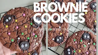Make Spirited Away themed cookies with me | Brownie Cookies | Quick and Easy Recipe