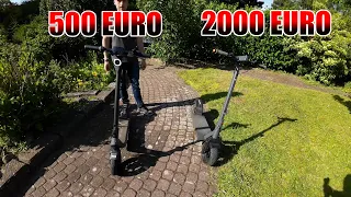 Billig VS Premium Escooter 🤑 | Was machen 1500 € UNTERSCHIED?