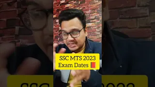 SSC MTS 2023 Exam Date | #shorts #viral #ashortaday