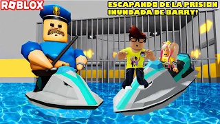 Escapando De La Prision Inundada De Agua De Barry! El Suelo Es Agua! Final Inesperado Y Loco! 🤪😮