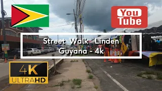 🇬🇾 Street Walk Linden - Guyana - 4K