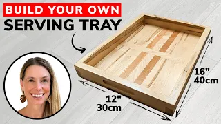 Build Your Own BREATHTAKING Inlay Serving Tray // DIY Woodworking