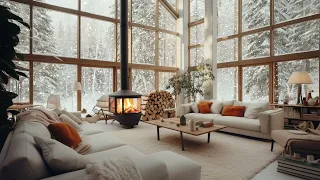 Snowfall Fireplace Retreat for Sleep Well | Cozy Ambience for Deep Relaxation and Insomnia Relief