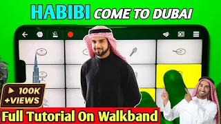 Full Tutorial : Habibi Come To Dubai Song In Walkband | izmir marşı Piano Tutorial By SB GALAXY