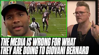 Pat McAfee GOES IN On Media That Criticized Giovani Bernard Turning Down Interview After Fake Punt