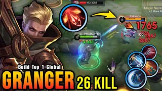 NEW META?! 26 Kills Granger Attack Speed & Critical Build - Build Top 1 Global Granger ~ MLBB