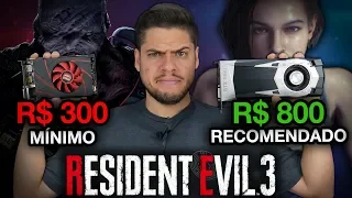 Resident Evil 3 Remake: O MÍNIMO para rodar vs o RECOMENDADO com R7 260X e GTX 1060 (e RX 580) USADA