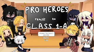 Pro Heroes react to Class 1A