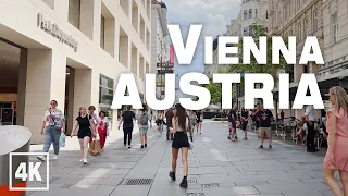 VIENNA Shopping Lane Kärntner Strasse to Opera • 4K 60fps ASMR Real Time Virtual Walking Tour