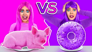 Défi rose vs Violet! Une couleur pour 24 heures défi par CRAFTooNS Challenge