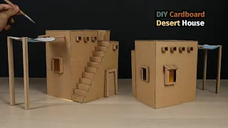 DIY I Ancient Egyptian House I How to Make a Simple Cardboard House for School Project