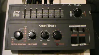 Sound Master Stix Programma ST-305 drum machine quick demo RHYTHM MACHINES 2