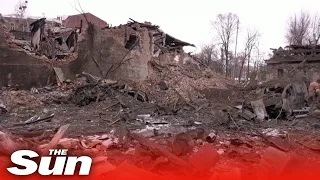 Residential block in Ukraine's Kharkiv buried under rubble after Russian strikes