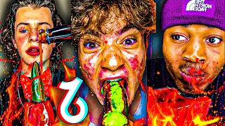 EXTREME Spicy Food TikTok Compilation #22 🥵🌶