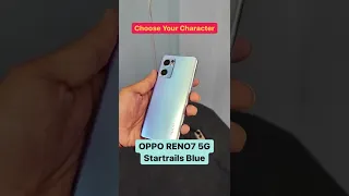 OPPO RENO7 5G Starry Black vs Startrails Blue