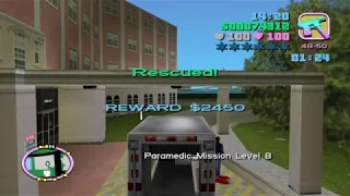 GTA Vice City: Миссия парамедик, глитч( Paramedic, Glitch).