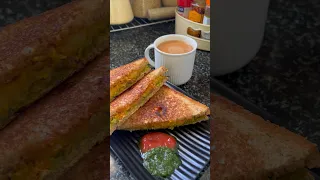 Aaj subah subah khaya Aloo Sandwich | Trying out Subscriber’s Recipe #shorts #youtubeshorts