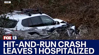 1 hospitalized after Kent hit-and-run crash | FOX 13 Seattle