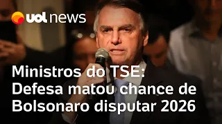 Advogados mataram chance de Bolsonaro concorrer em 2026, dizem ministros do TSE