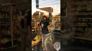 Crazy lady on drugs freaks out on me at gas station ( gas station encounters )