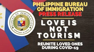 🔴PHILIPPINE IMMIGRATION ANSWERS PETITION "LOVE IS NOT TOURISM" SOCIAL MEDIA CAMPAIGN