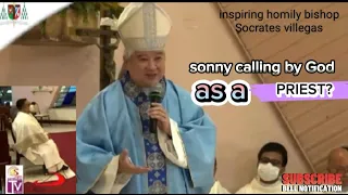 inspiring homily bishop Socrates villegas 👉 sonny calling by God as a priest?#praydisciplesuffering