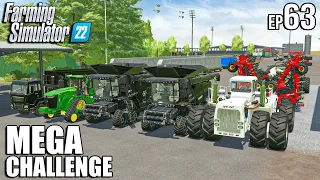 Big SUNFLOWER Harvest w/ BIG BUD + Seeding ALL FIELDS | MEGA Challenge | Farming Simulator 22 | #63