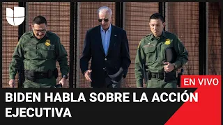 En vivo: Biden habla sobre la acción ejecutiva que restringe el asilo y acelera deportaciones