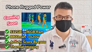 Phone Rugged Power Battery 8800mah 120w Fast Charging Tahan Air Tahan Lasak Blackview BL9000 Pro 5G