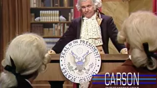 Johnny Carson's Funny Impression of George Washington at His First Press Conference, 1977