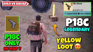 Get Yellow Loot With Pistol Only In Arctic Base 🤪 - Solo vs Squad 😎 | Pubg Metro Royale Chapter 18