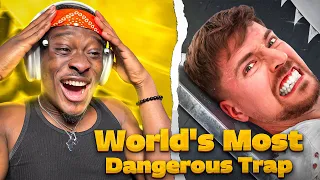 MR BEAST World's Most Dangerous Trap! Gives Me Chills 😱REACTION